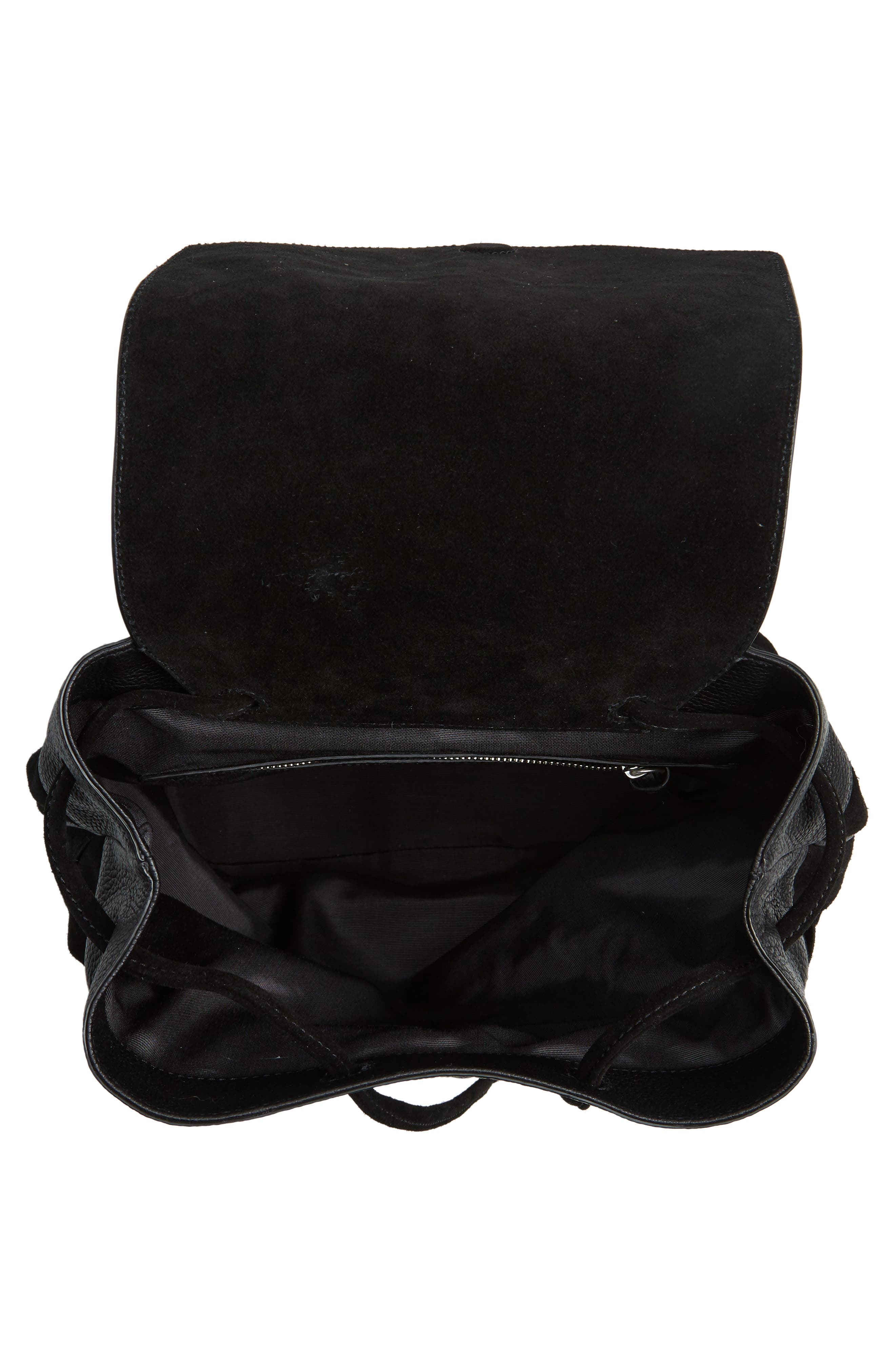 rag & bone Pilot Suede & Leather Backpack, Alternate, color, 