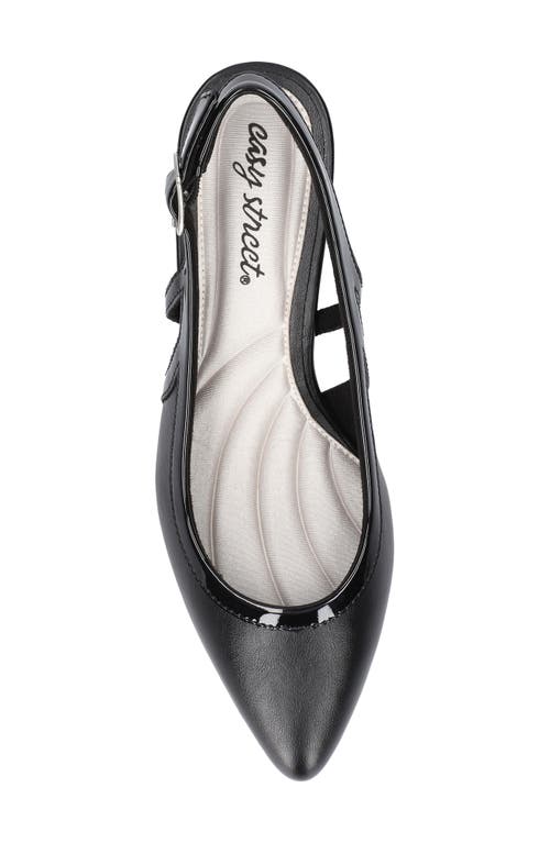 EASY STREET EASY STREET GLISTEN KITTEN HEEL SLINGBACK PUMP