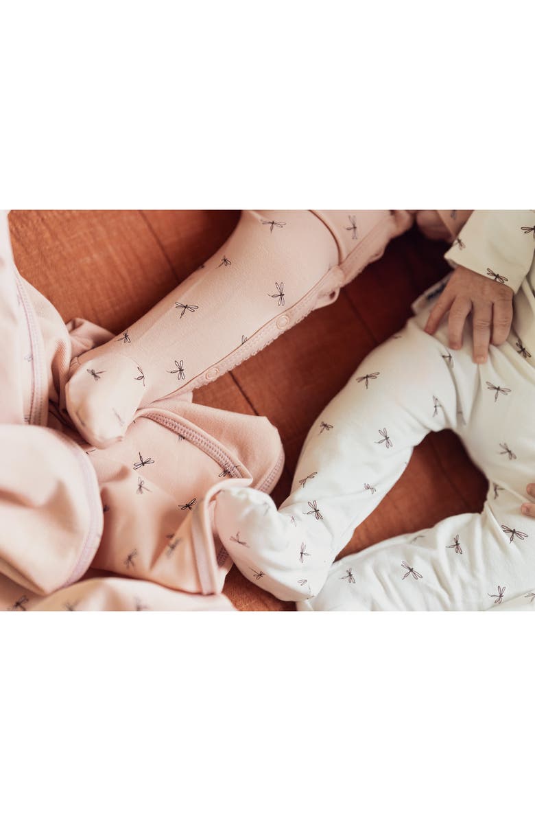 Manière Dainty Dragonfly Footie, Alternate, color, White