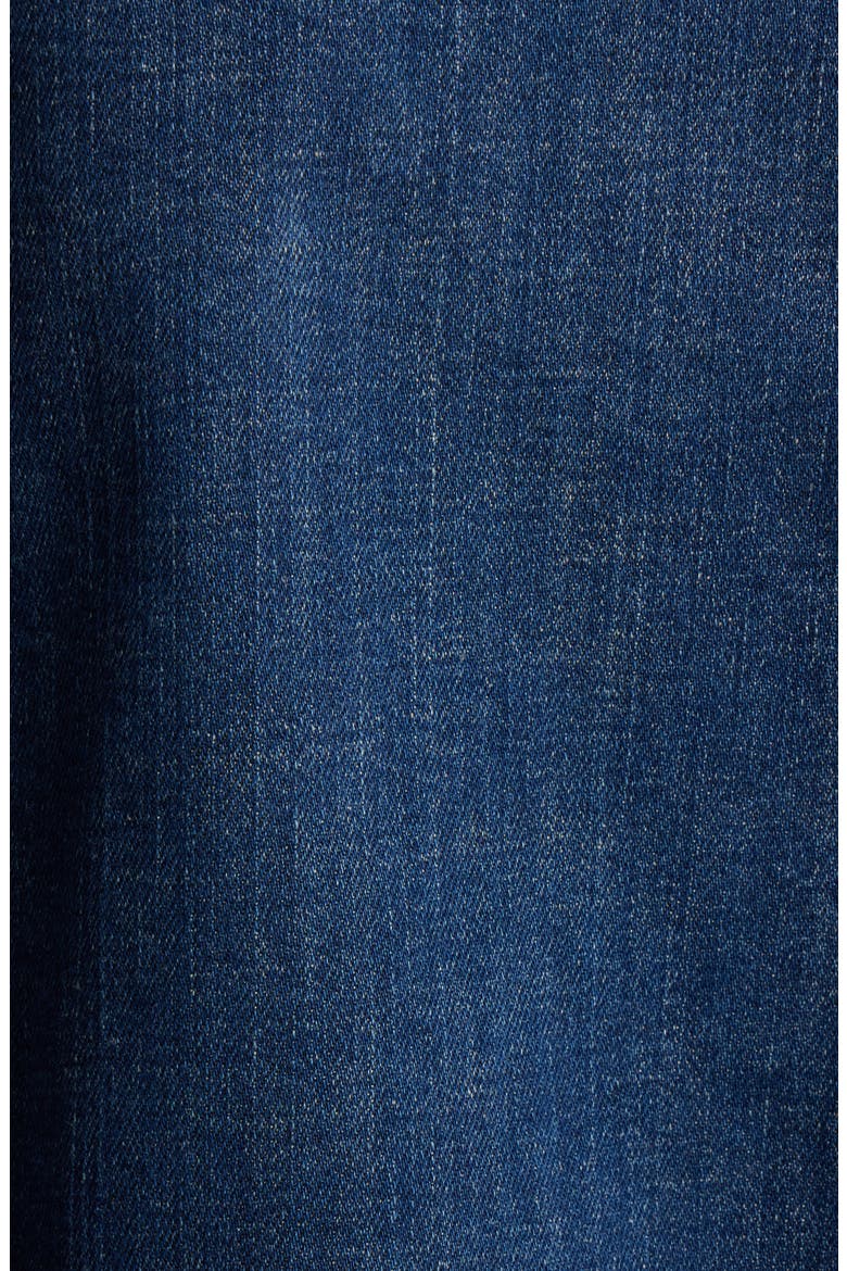 Round Neck Denim Jacket, Alternate, color, MEDIUM INDIGO