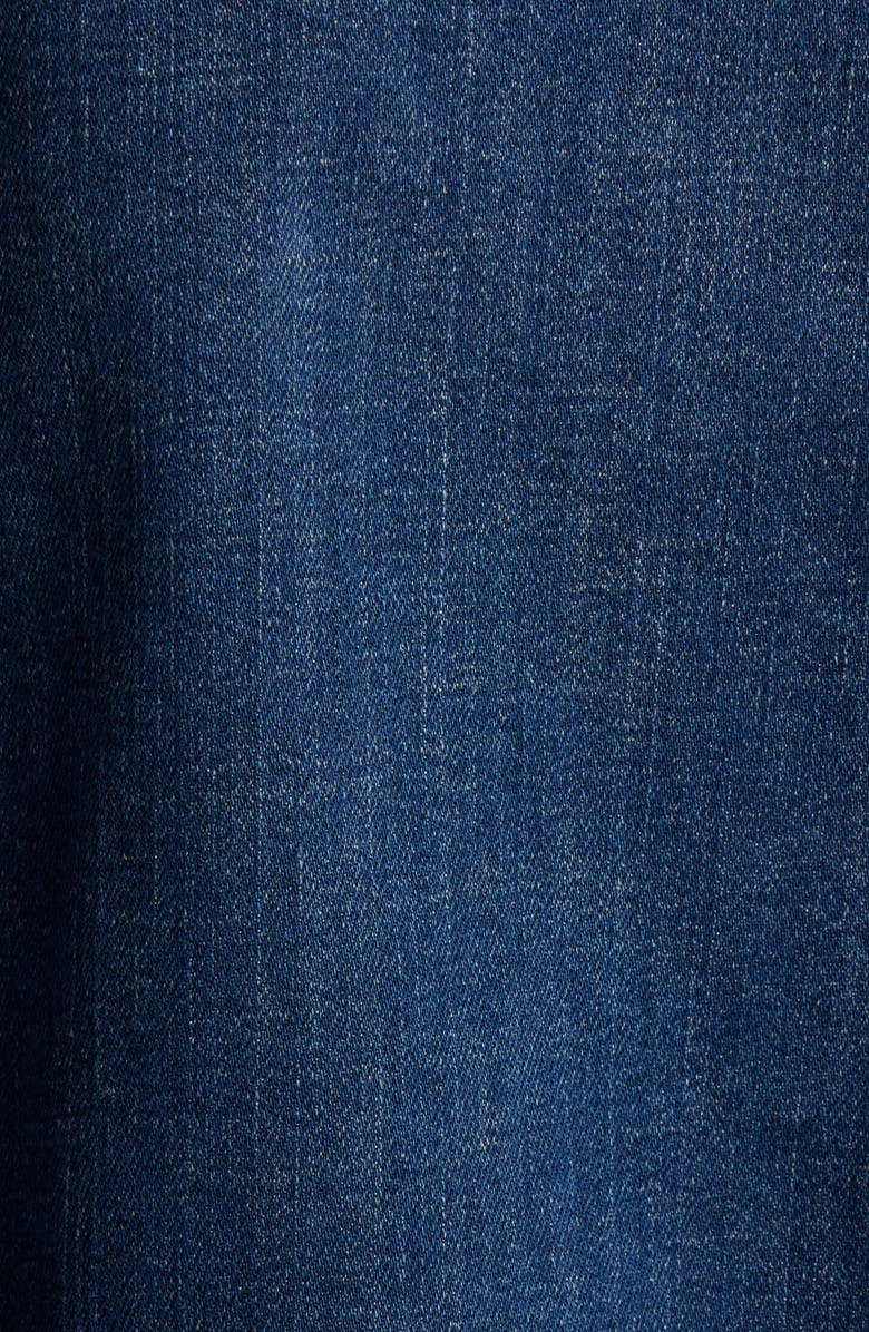 Eileen Fisher Round Neck Denim Jacket, Alternate, color, Medium Indigo