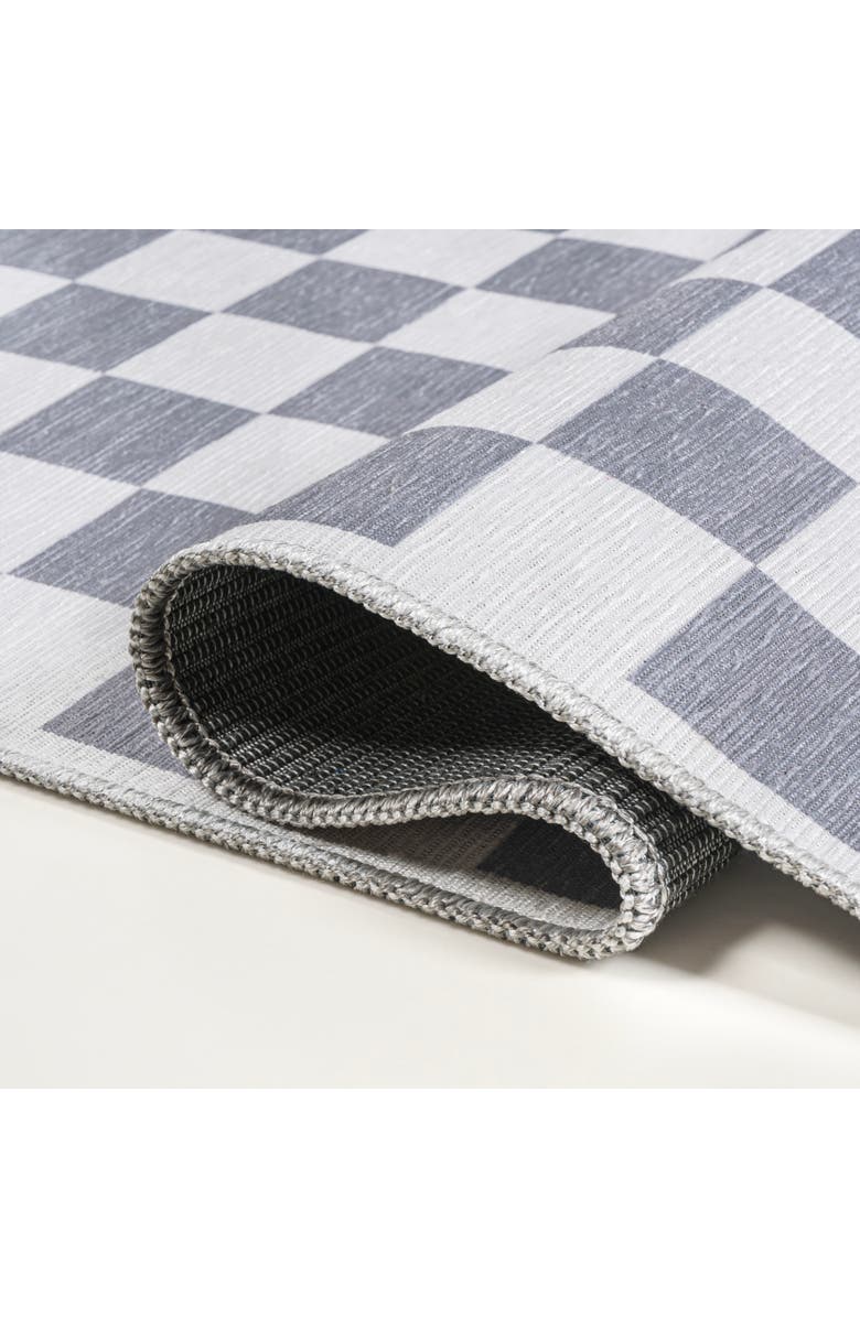JONATHAN Y Ainsley Modern Cottage Checkerboard Washable Area Rug, Alternate, color, Purple Gray-White