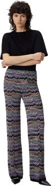Missoni Straight Long Pants In English Rib Knit