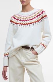 Barbour Tidal Fair Isle Cotton & Wool Blend Sweater