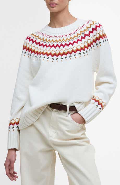 Barbour Tidal Fair Isle Cotton & Wool Blend Sweater