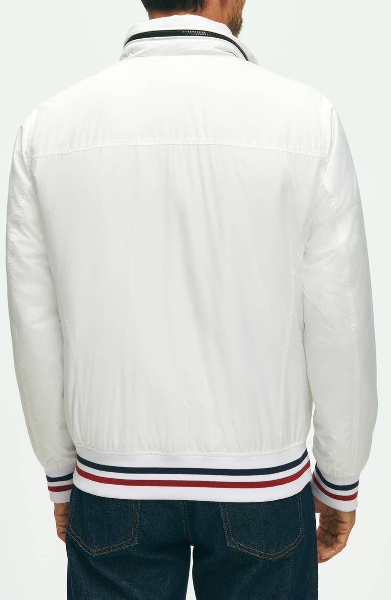 Brooks Brothers Water Repellent Windbreaker Jacket with Hood, Alternate, color,