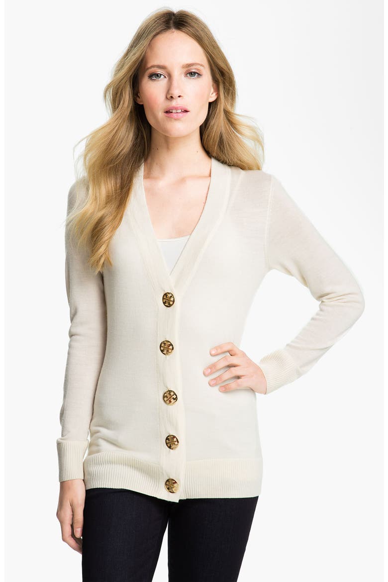 'Simone' Merino Cardigan, Main, color, IVORY