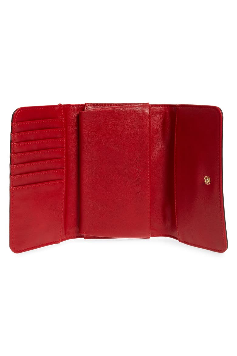 Faux Leather Phone Wallet, Alternate, color, LIPSTICK RED