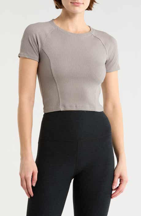 Beyond Yoga Rib Crop Short Sleeve Top
