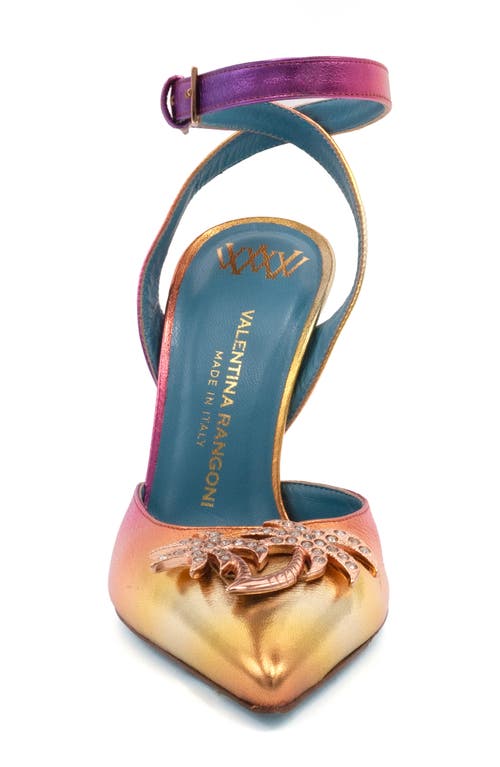 Valentina Rangoni Sirena Palm Tree Appliqué Pump