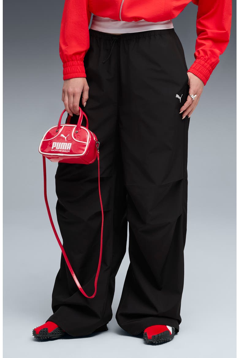 Essential Parachute Pants, Main, color, BLACK
