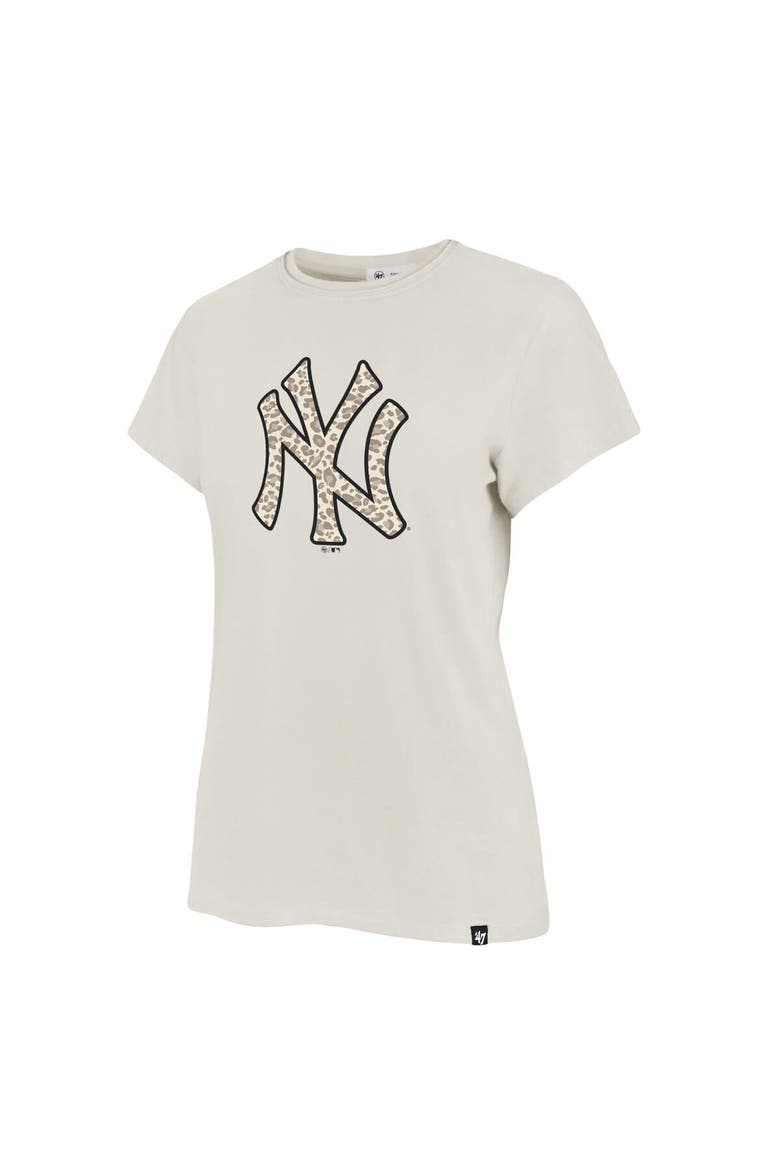 Women's '47 Oatmeal New York Yankees Imprint Frankie T-Shirt, Alternate, color, Oatmeal