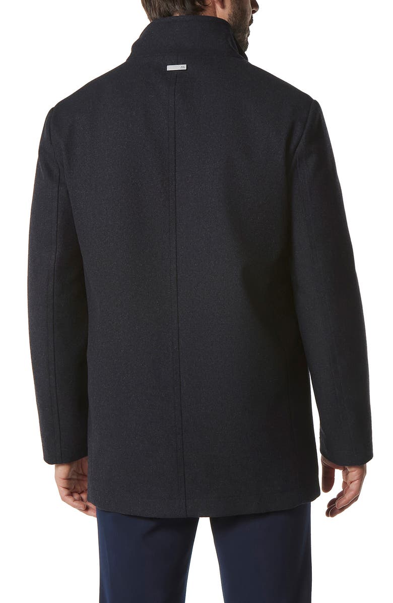 Marc New York Dorsey Wool Blend Car Coat, Alternate, color, Charcoal