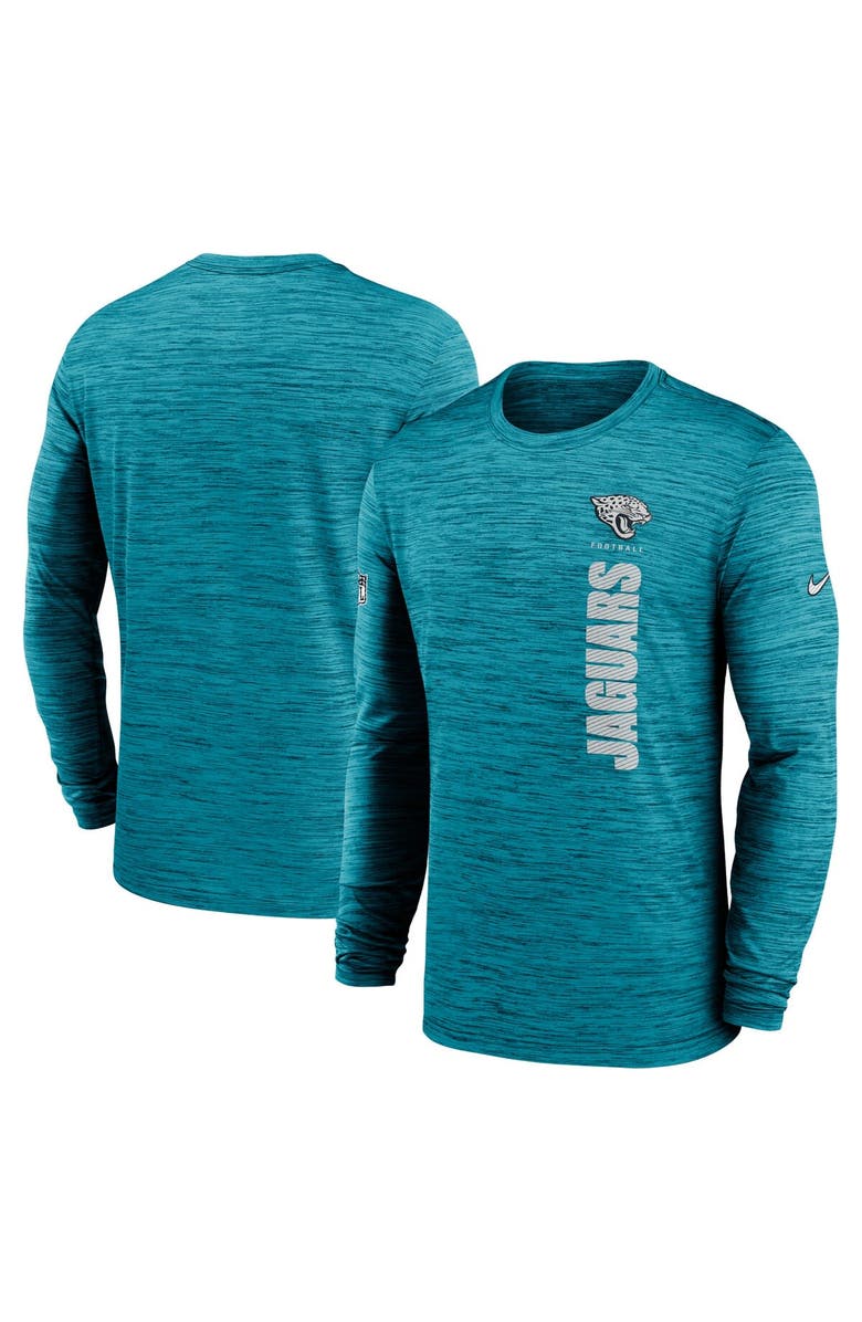 Nike Men's Nike Teal Jacksonville Jaguars 2024 Sideline Velocity Performance Long Sleeve T-Shirt, Alternate, color, 