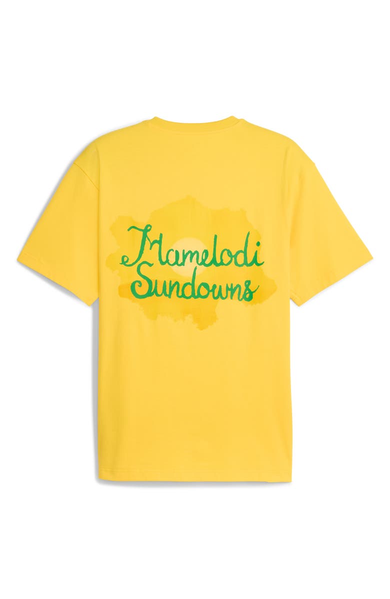 PUMA x KidSuper MSFC Cotton Graphic T-Shirt, Alternate, color, Yellow-Fast Green