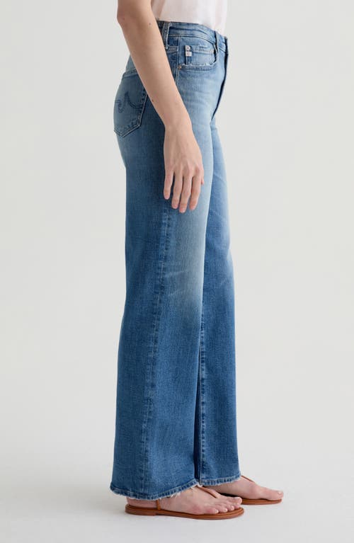 Ag Kora High Waist Wide Leg Jeans In Blue