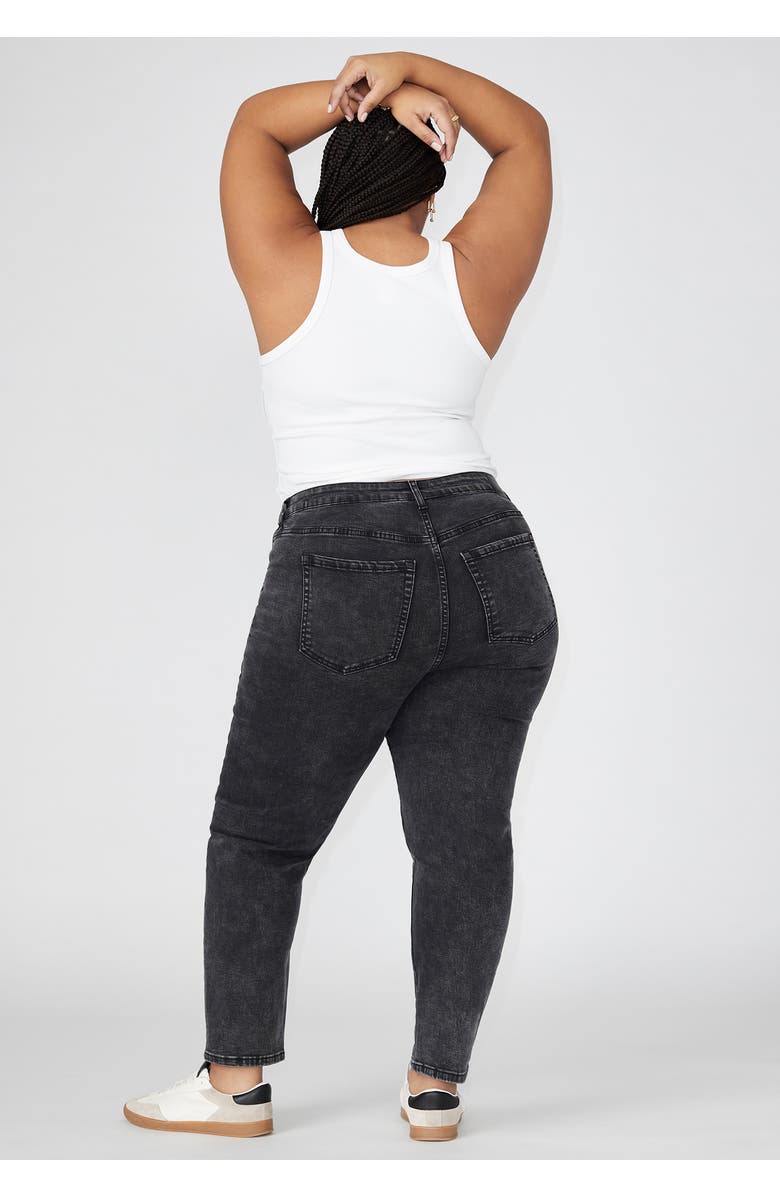 ELOQUII The Leigh Super Stretch Slim Leg Jean, Alternate, color, Vintage Black