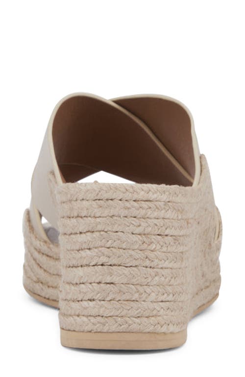 Aquatalia Marina Water Repellent Wedge Slide Sandal In Soft Beige