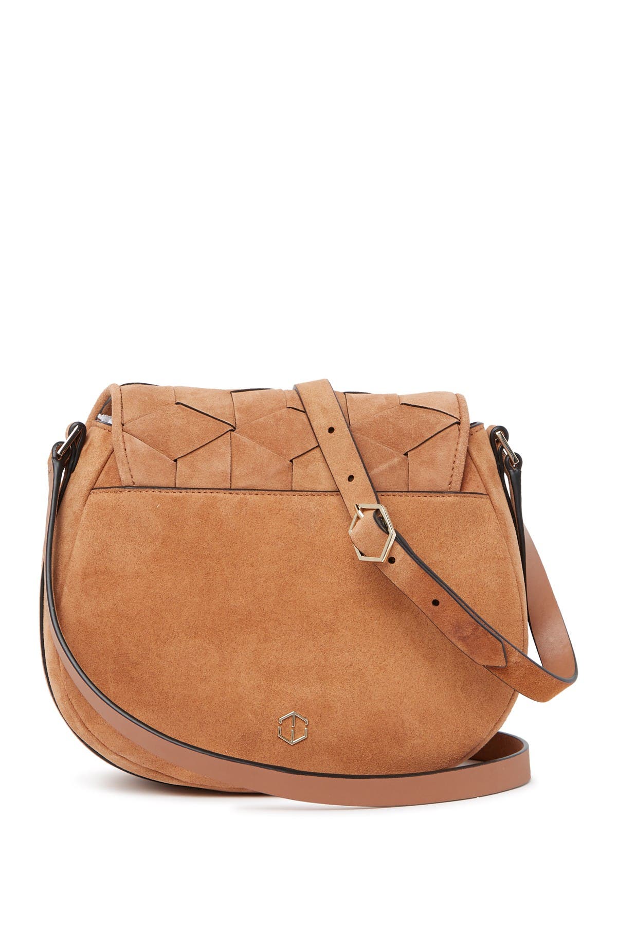 Escapade Suede Saddle Bag, Alternate, color, TAN