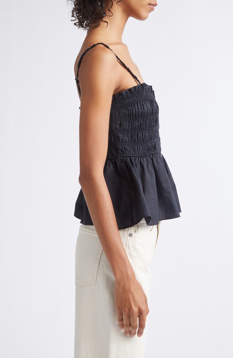 Veronica Beard Tullia Smock Top, Alternate, color, Black