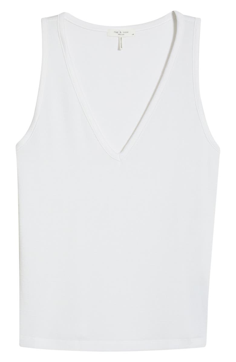 rag & bone The Knit V-Neck Tank, Main, color, White