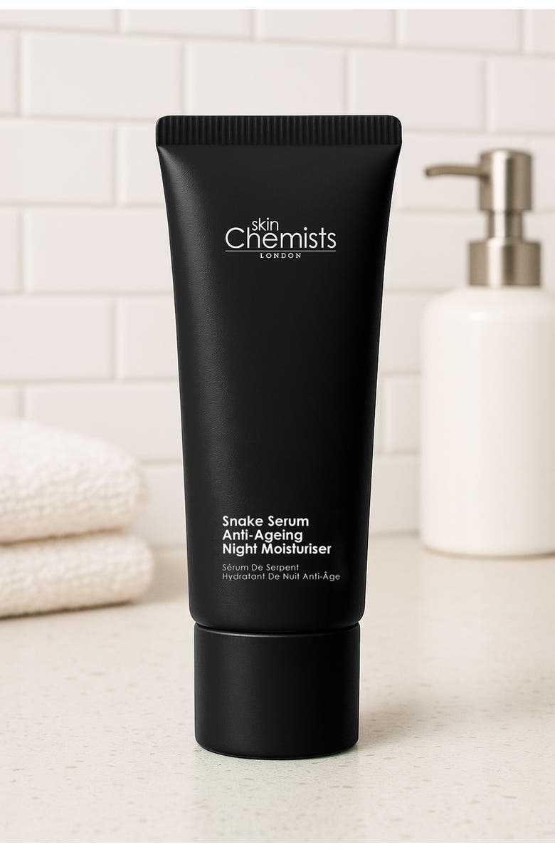 SKINCHEMISTS Snake Serum Anti-Ageing Night Moisturiser 50ml, Alternate, color, White