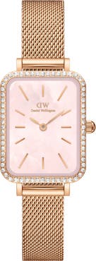 Daniel Wellington Quadro Mesh Strap Watch, 20mm x 26mm
