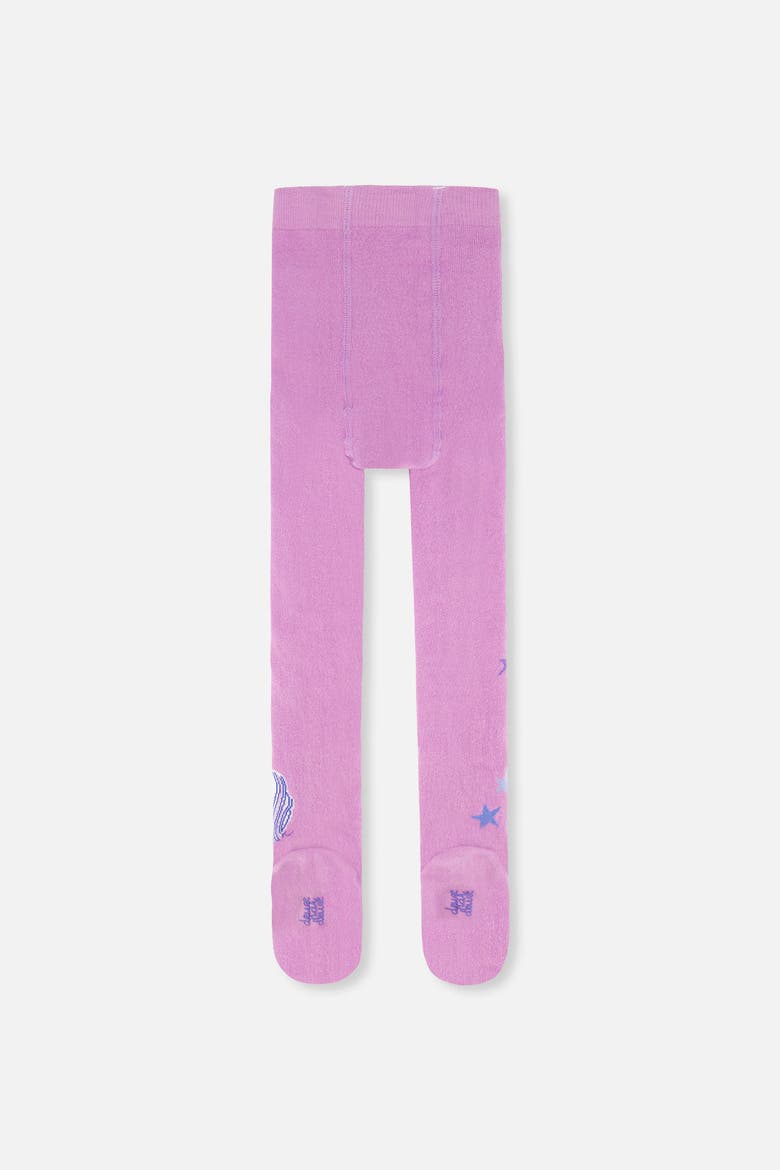 Ribbed Waistband Stretch Fit Knit Tights, Alternate, color, Violet