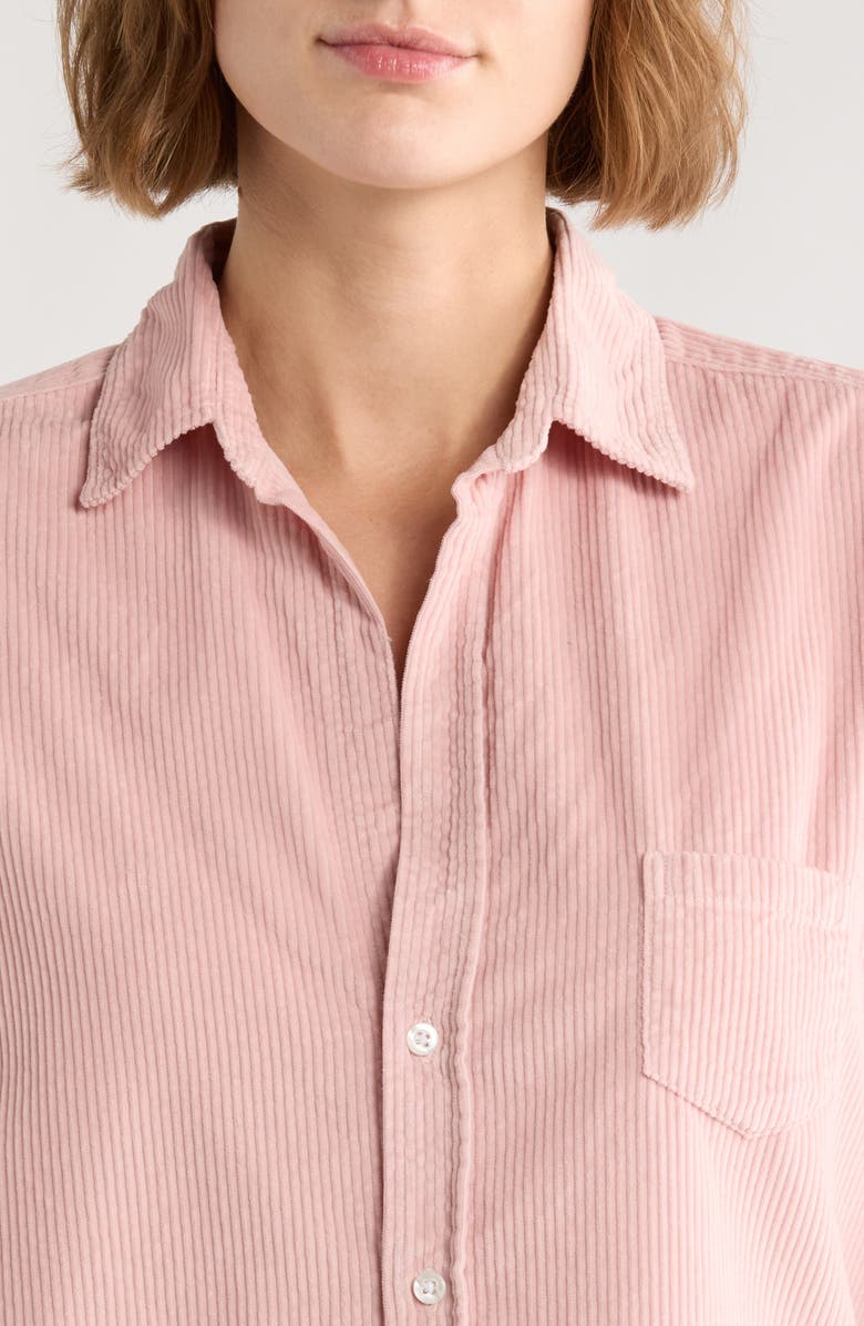 Frank & Eileen Barry Tailored Fit Corduroy Button-Up Shirt, Alternate, color, Dusty Pink Corduroy