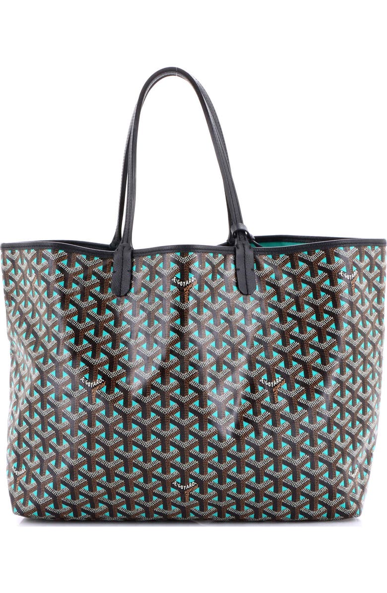 Pre-Owned Goyard Saint Louis Tote Claire Voie Coated Canvas PM, Alternate, color, Green
