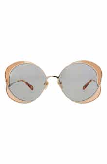 Chloé 60mm Oversize Round Sunglasses