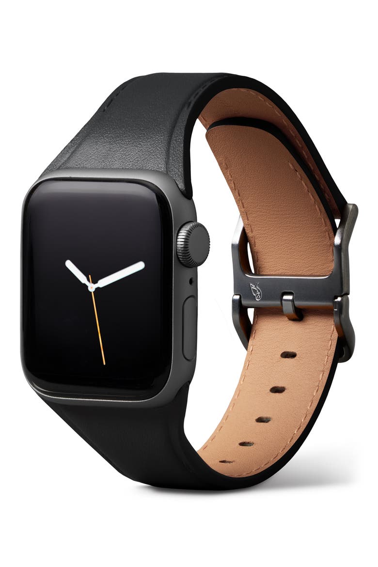 Large Classic Apple Watch® Watchband, Main, color, BLACK