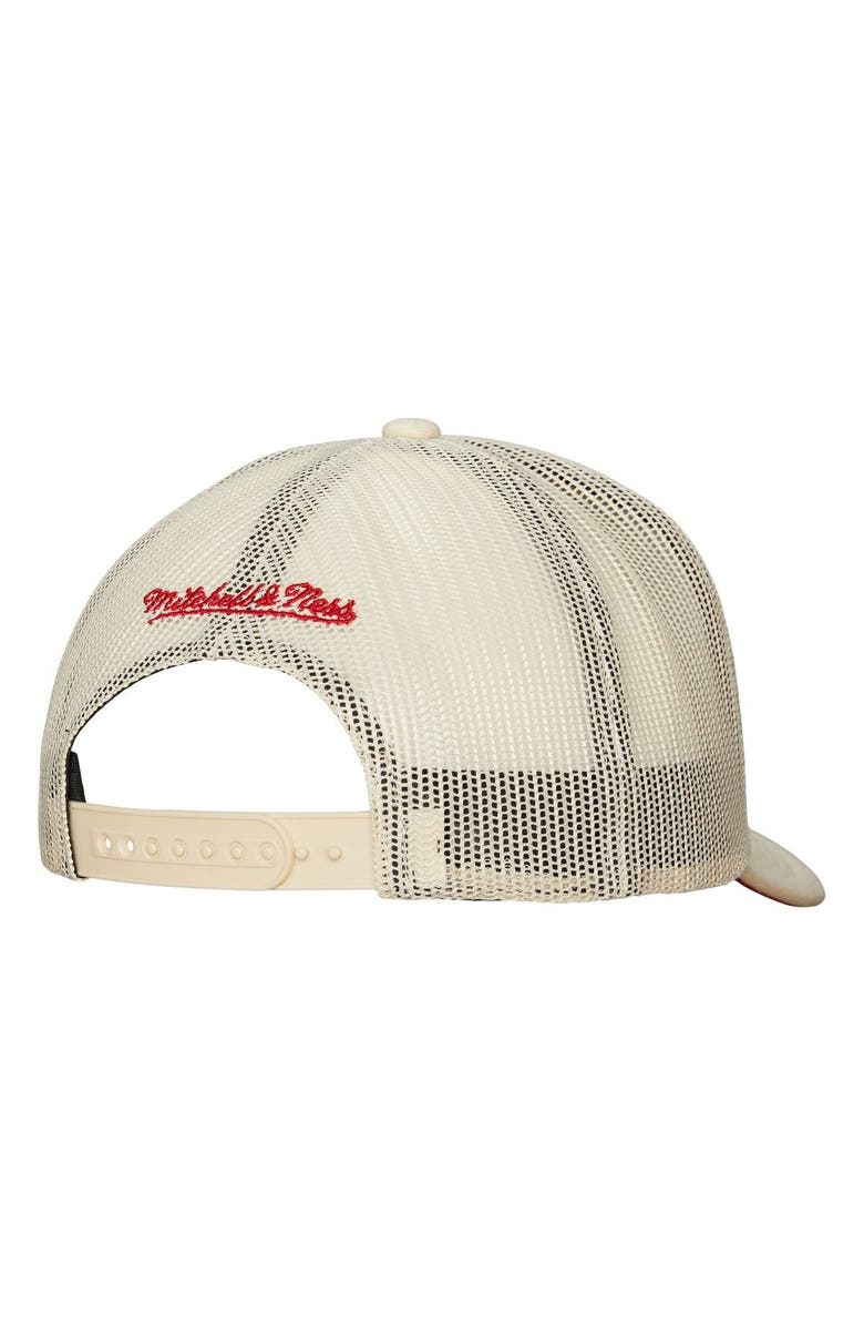 Mitchell & Ness Men's Mitchell & Ness Cream Cincinnati Reds Cooperstown Collection Evergreen Adjustable Trucker Hat, Alternate, color, 