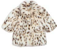 Pippa & Julie Reese Leopard Faux Fur Coat