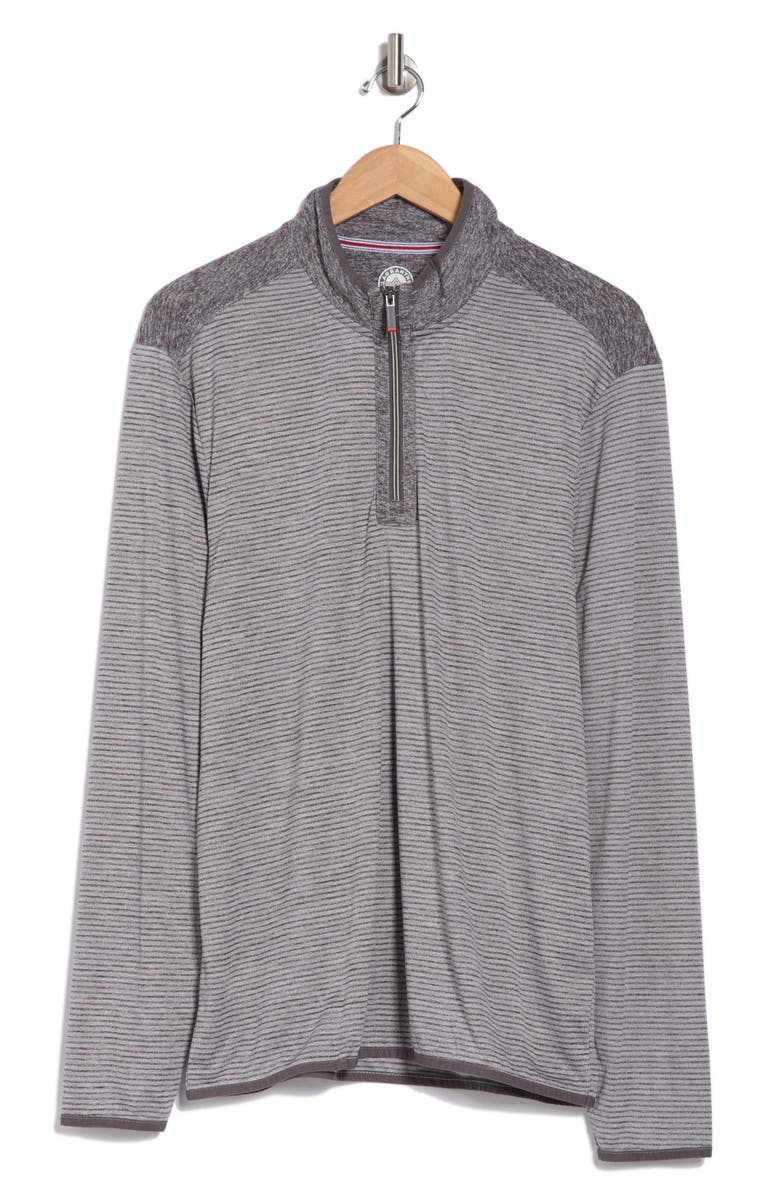 FLAG AND ANTHEM Rowan Striped Performance Quarter Zip Pullover, Alternate, color, 