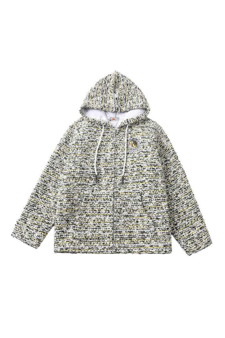 Cloudburst Tweed Hoodie, Main, color, Yellow