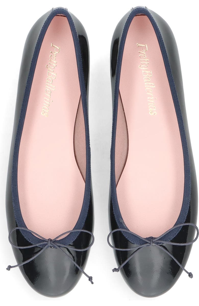 Pretty Ballerinas Round Toe Patent Ballet Flat, Alternate, color, Blue