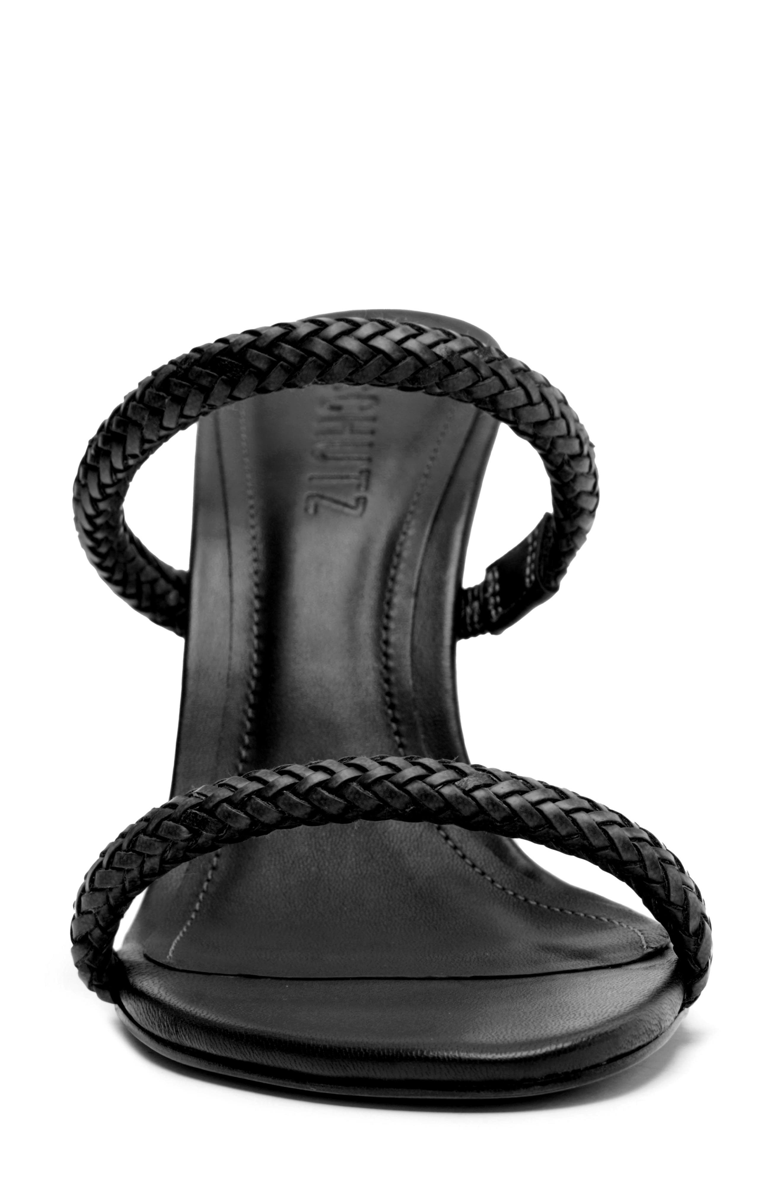 Schutz Taliah Woven Strap Slide Sandal, Alternate, color, 