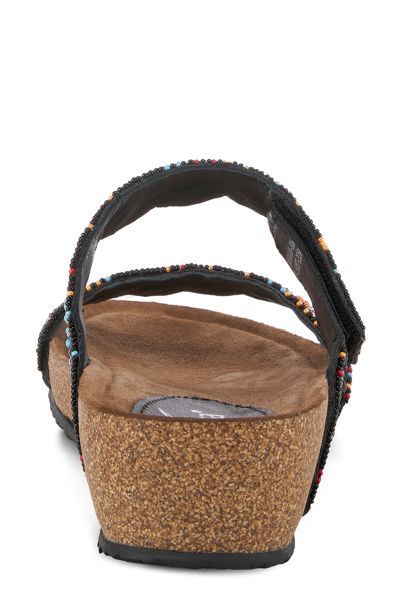 AZURA BY SPRING STEP Bahama Embellished Slide Sandal, Alternate, color, Black Multi