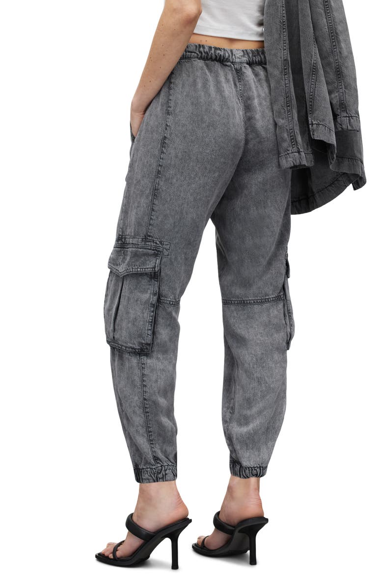 AllSaints Frieda High Waist Cargo Jeans, Alternate, color, 