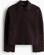 H&M Broderie Anglaise Twill Jacket