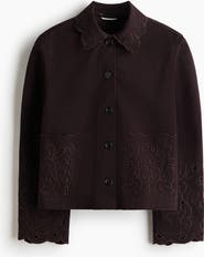 H&M Broderie Anglaise Twill Jacket