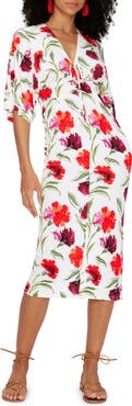 Diane von Furstenberg Valerie Floral Midi Dress