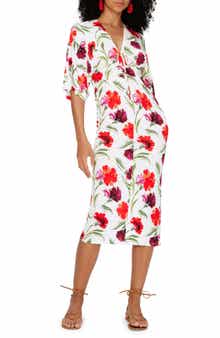 DVF Valerie Floral Midi Dress