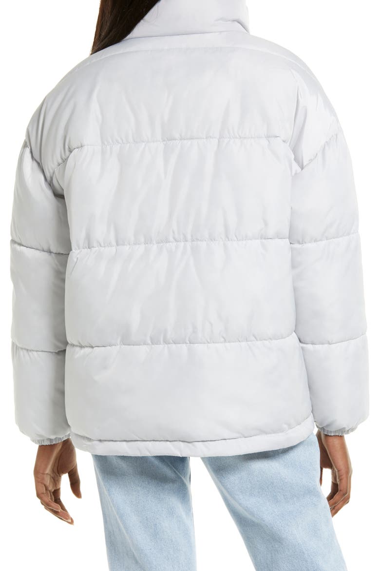 Oversized Puffer Jacket, Alternate, color, GREY QUIET