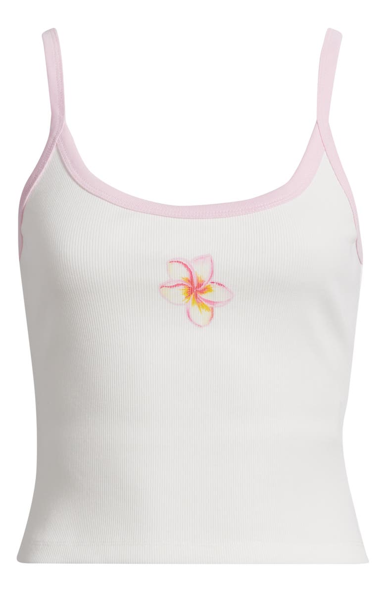 Kulani Kinis Floral Graphic Rib Scoop Neck Tank, Alternate, color, Hibiscus Paradise
