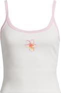 Kulani Kinis Floral Graphic Rib Scoop Neck Tank