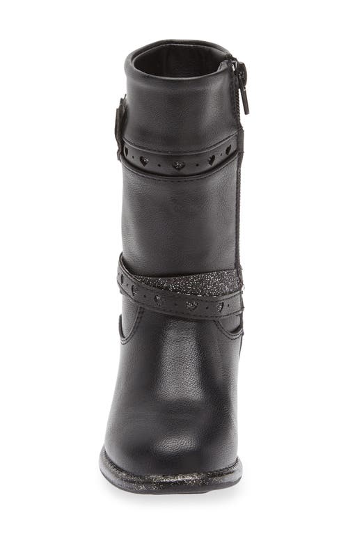 Olivia Miller Kids' Heart Appliqué Boot In Animal Print