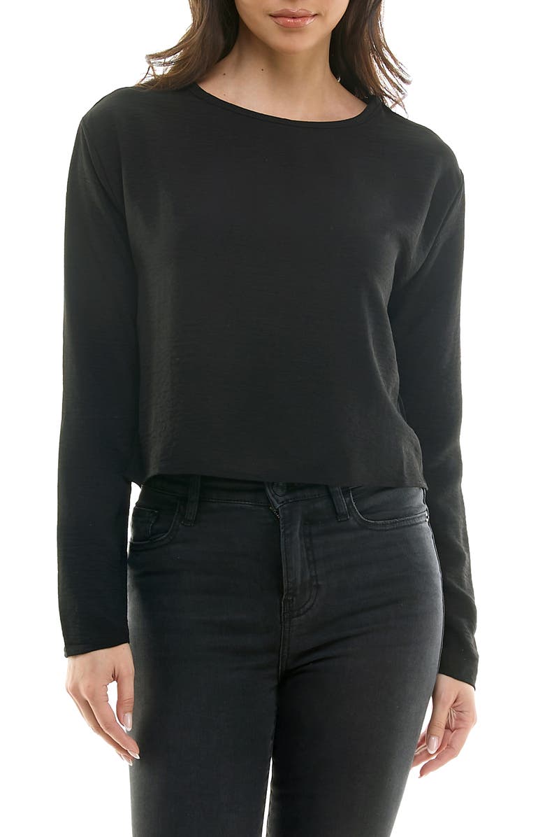Urban Social Long Sleeve Boxy Top, Main, color,
