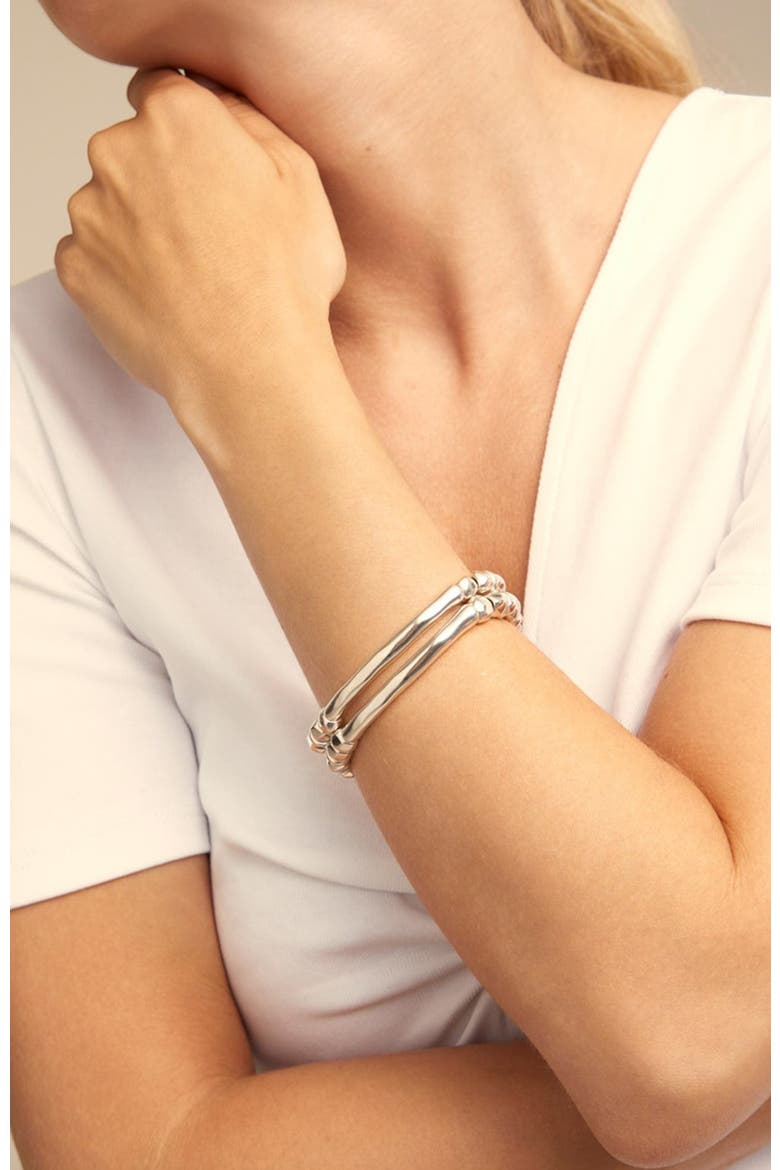 Polished Chain Bracelet, Alternate, color, Silver